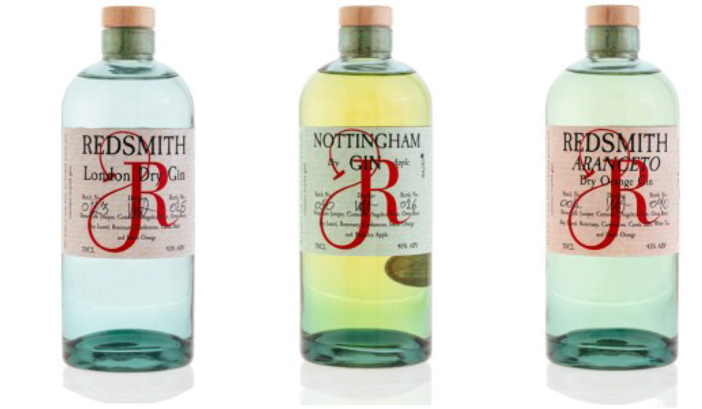 左：（10）Redsmith London Dry Gin　中：（11）Redsmith London Dry Gin　右：（12）Redsmith Aranceto Dry Orange Gin